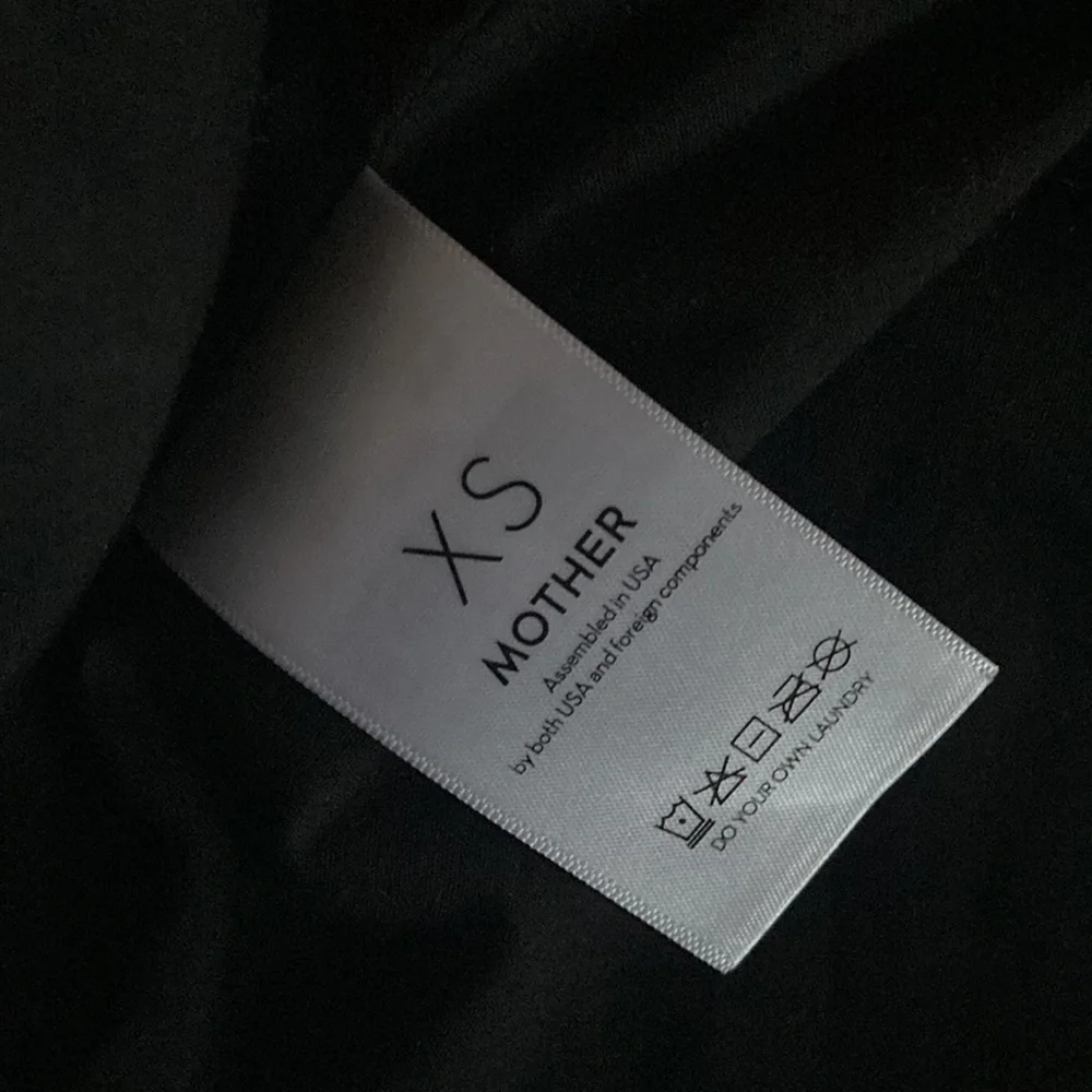 Mother Denim Friday Night Freestyle Metallic Silver Coated Moto Jacket XS - Picture 11 of 12